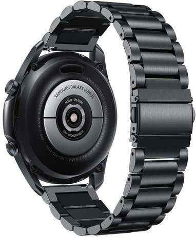 Strap-it® Strap-it Samsung Galaxy Watch 6 Classic 43mm stalen band (zwart)