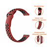 Strap-it® Strap-it Garmin Vivomove 3s sport band - 39mm - rood/zwart Strap-it® Strap-it Garmin Vivomove 3s sport band - 39mm - rood/zwart