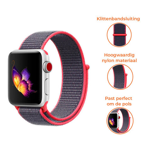 Strap-it® Strap-it Apple Watch Ultra nylon band (bright powder)