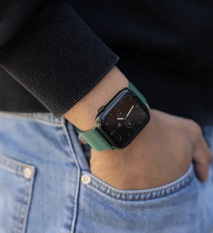 Apple Watch 6 Milanese band groen Smartwatchbanden
