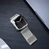 Strap-it® Strap-it Apple Watch SE Milanese band (zilver) Strap-it® Strap-it Apple Watch SE Milanese band (zilver)
