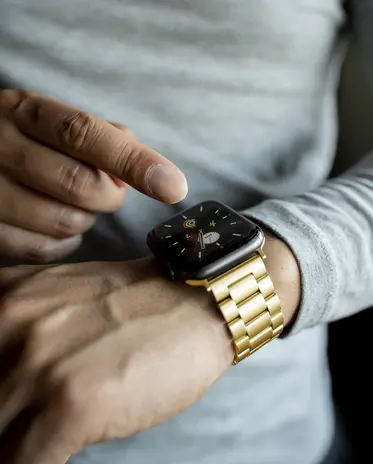 Strap-it® Strap-it Apple Watch Titanium bandje (goud)