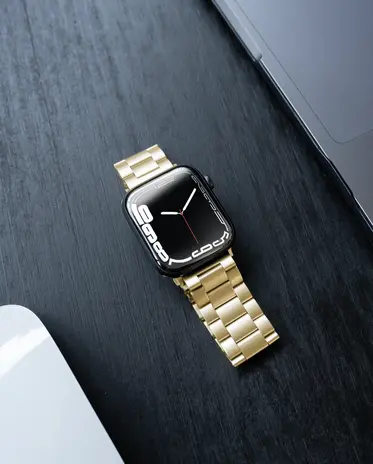 Strap-it® Strap-it Apple Watch Titanium bandje (goud)