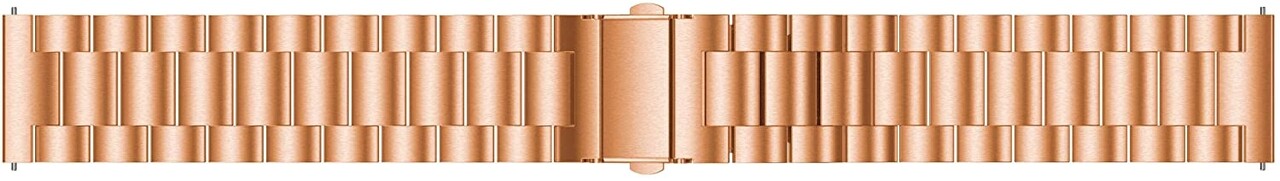 Strap-it® Strap-it Samsung Galaxy Watch 6 Classic 47mm stalen band (rosé goud)