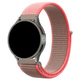 Strap-it® Samsung Galaxy Watch 6 - 44mm nylon band (neon pink)