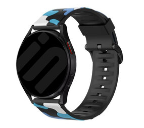 Strap-it® Samsung Galaxy Watch 6 - 44mm camouflage band (blauw)