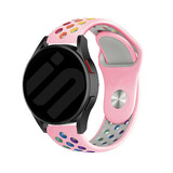 Strap-it® Samsung Galaxy Watch 6 Classic 47mm sport band (roze/kleurrijk)