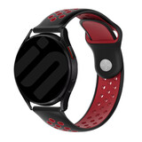 Strap-it® Samsung Galaxy Watch 6 - 40mm sport band (zwart/rood)
