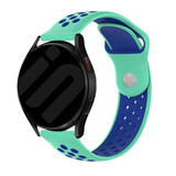 Strap-it® Samsung Galaxy Watch 6 - 40mm sport band (aqua/blauw)