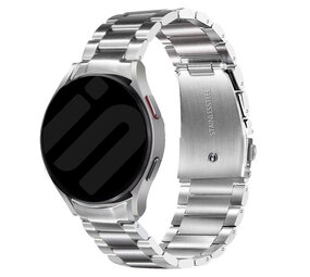 Strap-it® Samsung Galaxy Watch 6 - 44mm titanium bandje (zilver) Strap-it® Samsung Galaxy Watch 6 - 44mm titanium bandje (zilver)