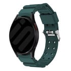 Strap-it® Strap-it Samsung Galaxy Watch 6 - 44mm silicone armor bandje (donkergroen)