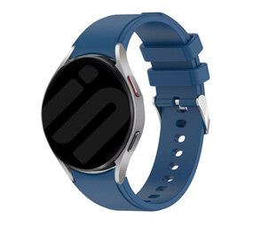 Strap-it® Samsung Galaxy Watch 6 - 44mm siliconen band perfect fit (blauw)