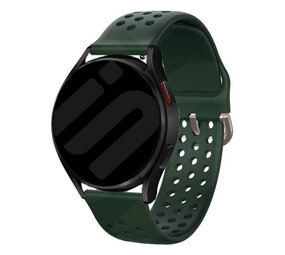 Strap-it® Samsung Galaxy Watch 6 Classic 47mm siliconen bandje met gaatjes (Legergroen) Strap-it® Samsung Galaxy Watch 6 Classic 47mm siliconen bandje met gaatjes (Legergroen)