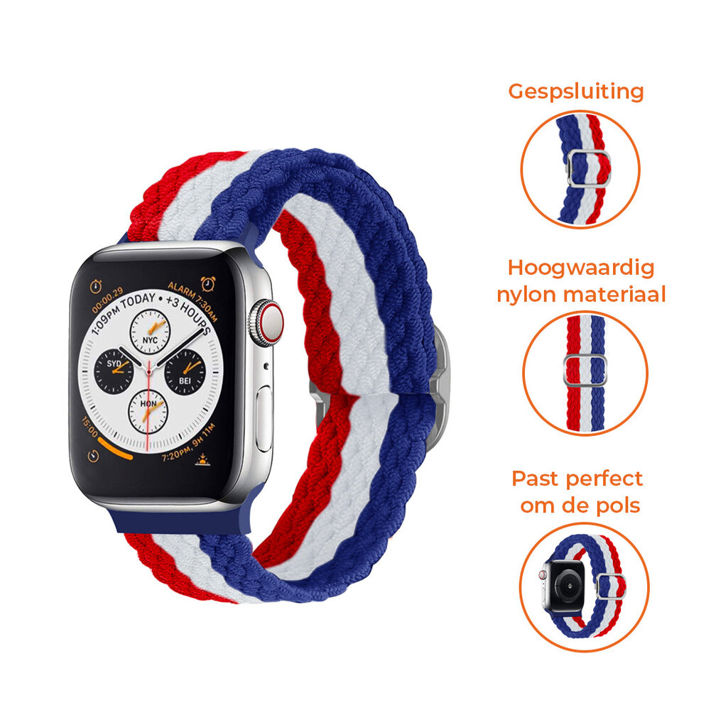 Red and blue apple watch band new arrivals