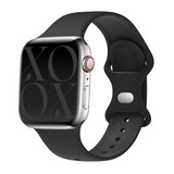 xoxo Wildhearts xoxo Wildhearts Apple Watch siliconen bandje (zwart)