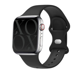 xoxo Wildhearts xoxo Wildhearts Apple Watch siliconen bandje (zwart)