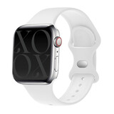 xoxo Wildhearts xoxo Wildhearts Apple Watch siliconen bandje (wit)