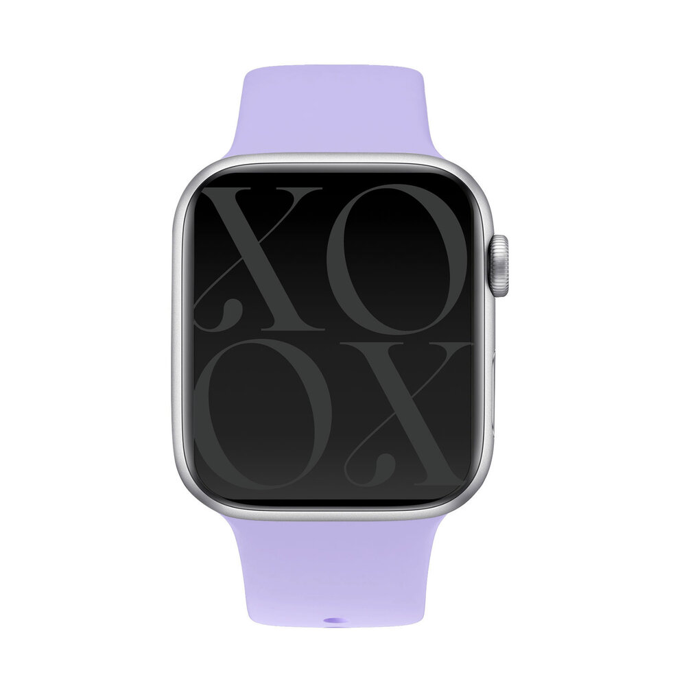 xoxo Wildhearts xoxo Wildhearts Apple Watch siliconen bandje (paars)