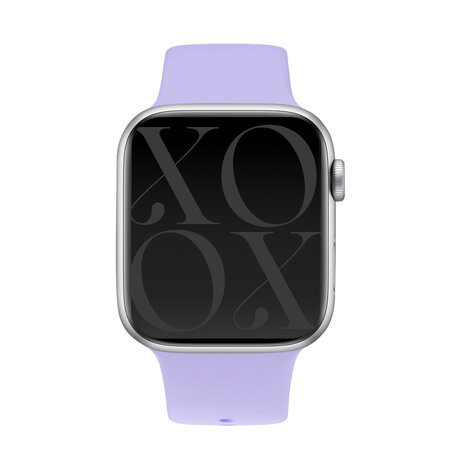 xoxo Wildhearts xoxo Wildhearts Apple Watch siliconen bandje (paars)
