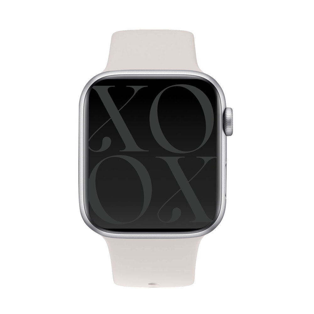xoxo Wildhearts xoxo Wildhearts Apple Watch siliconen bandje (beige)