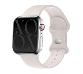 xoxo Wildhearts xoxo Wildhearts Apple Watch siliconen bandje (beige)
