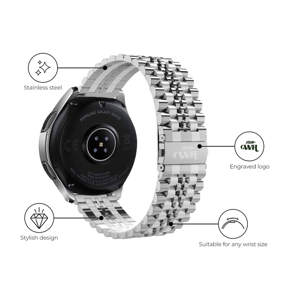 xoxo Wildhearts xoxo Wildhearts Amazfit GTS 3 stalen bandje (zilver)