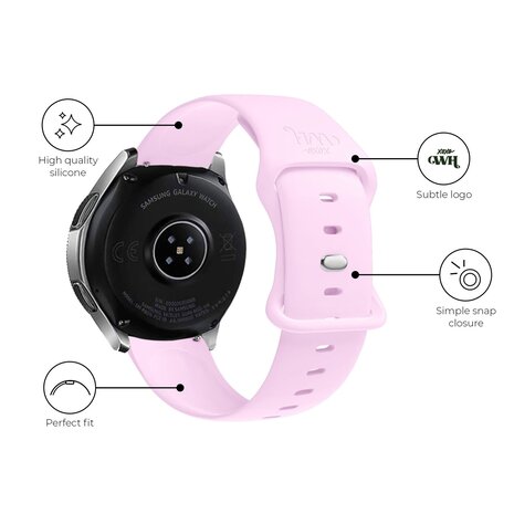 xoxo Wildhearts xoxo Wildhearts Samsung Galaxy Watch 3 45mm siliconen bandje (roze)