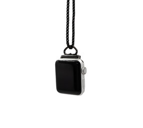 Strap-it® Apple Watch ketting met hartje (zwart)