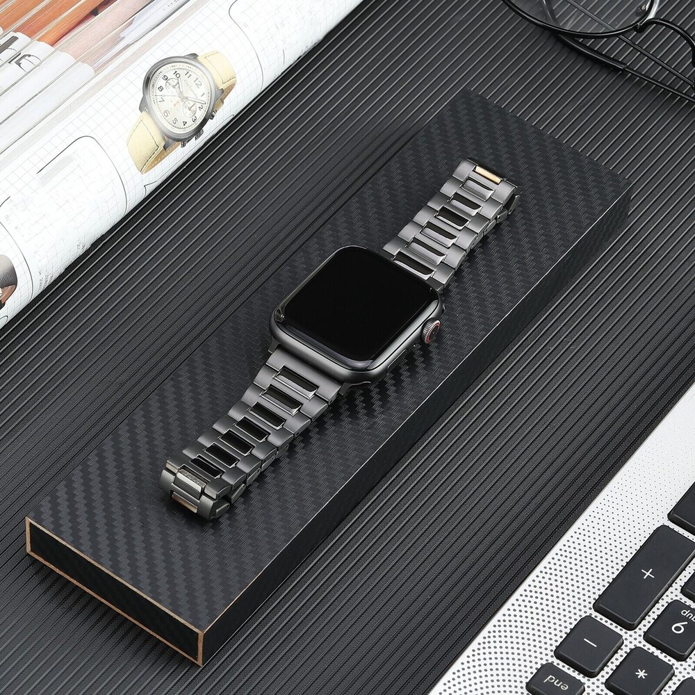 Strap-it® Strap-it Apple Watch Premium titanium band (grafiet)