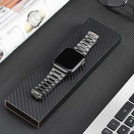 Strap-it® Strap-it Apple Watch Premium titanium band (grafiet)