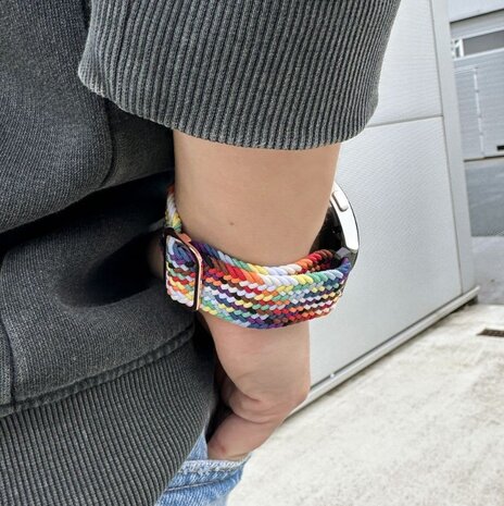 Strap-it® Strap-it Samsung Galaxy Watch 5 Pro verstelbaar geweven bandje (kleurrijk)