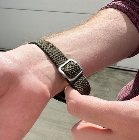 Strap-it® Strap-it Xiaomi Amazfit Bip verstelbaar geweven bandje (groen) Strap-it® Strap-it Xiaomi Amazfit Bip verstelbaar geweven bandje (groen)