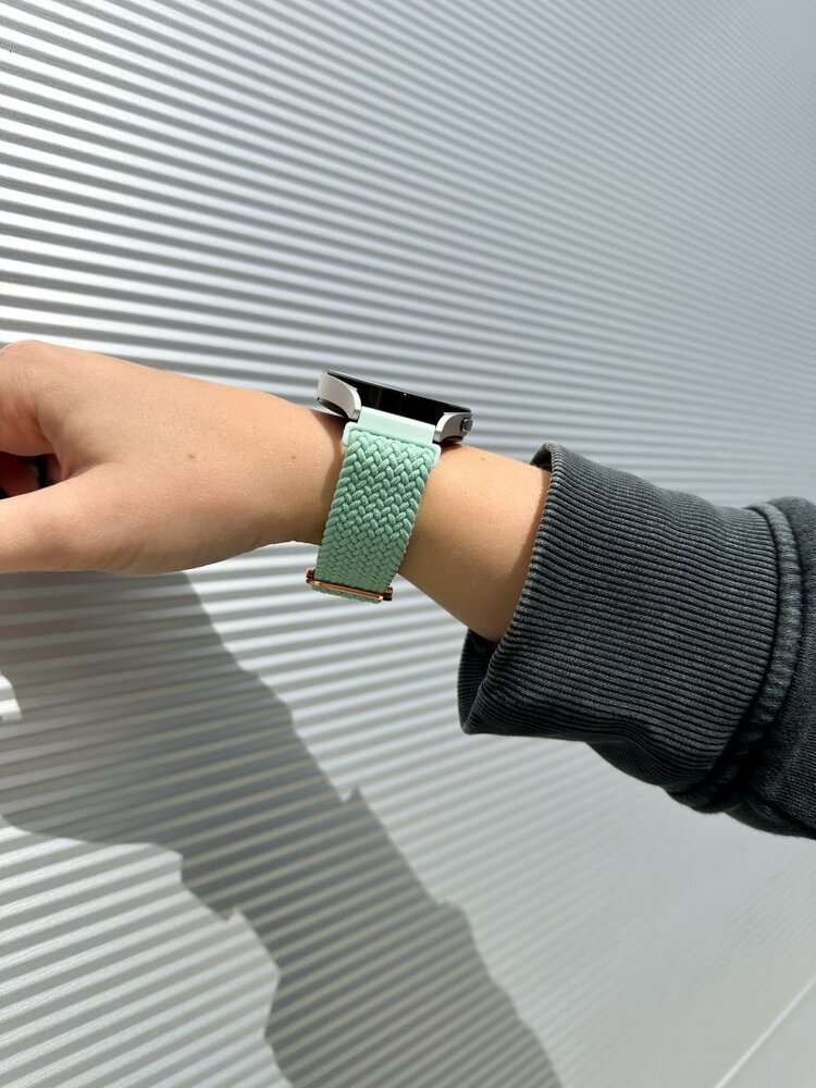 Strap-it® Strap-it Samsung Galaxy Watch 5 40mm verstelbaar geweven bandje (turquoise) Strap-it® Strap-it Samsung Galaxy Watch 5 40mm verstelbaar geweven bandje (turquoise)