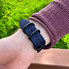 Strap-it® Strap-it Samsung Galaxy Watch 46mm nylon gesp band (blauw) Strap-it® Strap-it Samsung Galaxy Watch 46mm nylon gesp band (blauw)