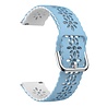 Strap-it® Strap-it Amazfit GTS 2 siliconen bandje met patroon (lichtblauw/wit) Strap-it® Strap-it Amazfit GTS 2 siliconen bandje met patroon (lichtblauw/wit)