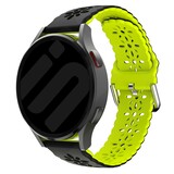 Strap-it® Polar Ignite siliconen bandje met patroon (zwart/groen)