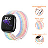 Strap-it® Strap-it Fitbit Sense nylon bandje (kleurrijk) Strap-it® Strap-it Fitbit Sense nylon bandje (kleurrijk)