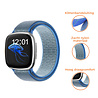 Strap-it® Strap-it Fitbit Sense nylon bandje (lichtblauw) Strap-it® Strap-it Fitbit Sense nylon bandje (lichtblauw)