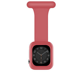 Strap-it® Apple Watch verpleegkundige band met case (rood)