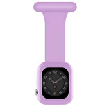 Strap-it® Apple Watch verpleegkundige band met case (lichtpaars)
