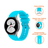 Strap-it® Strap-it Samsung Galaxy Watch 4 - 40mm siliconen bandje (luchtblauw) Strap-it® Strap-it Samsung Galaxy Watch 4 - 40mm siliconen bandje (luchtblauw)
