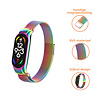 Strap-it® Strap-it Xiaomi Mi Band 7 Milanese band (regenboog) Strap-it® Strap-it Xiaomi Mi Band 7 Milanese band (regenboog)