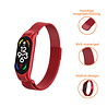 Strap-it® Strap-it Xiaomi Mi Band 7 Milanese band (rood) Strap-it® Strap-it Xiaomi Mi Band 7 Milanese band (rood)