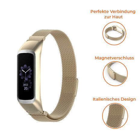 Strap-it® Strap-it Samsung Galaxy Fit 2 Milanese band (champagne)