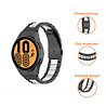 Strap-it® Strap-it Samsung Galaxy Watch 4 - 44mm stalen schakel band (zwart/zilver) Strap-it® Strap-it Samsung Galaxy Watch 4 - 44mm stalen schakel band (zwart/zilver)