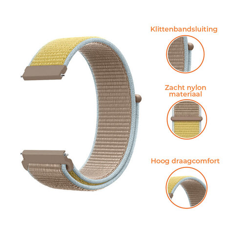 Strap-it® Strap-it Samsung Galaxy Watch 5 - 40mm nylon band (camel)