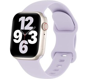 Strap-it® Apple Watch siliconen bandje (lichtpaars)