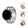 Strap-it® Strap-it Samsung Galaxy Watch 6 Classic 43mm steel iron band (zilver/zwart) Strap-it® Strap-it Samsung Galaxy Watch 6 Classic 43mm steel iron band (zilver/zwart)