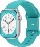 Strap-it® Strap-it Apple Watch siliconen bandje (aqua)