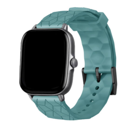 Strap-it® Amazfit GTS 3 silicone hexa band (grijsblauw)